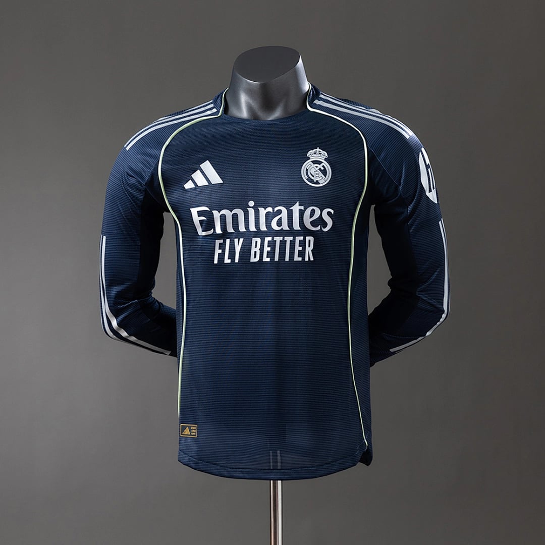 Camisola Alternativa do Real Madrid 2025/2026 (Versao Jogador, Manga Longa) - Vista 1