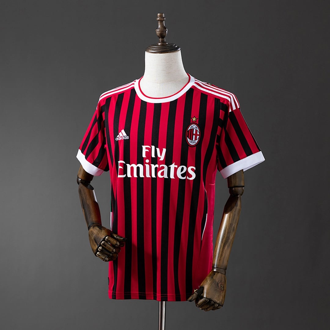 Camisola Principal do AC Milan 2011/2012 (Retro) - Vista 1