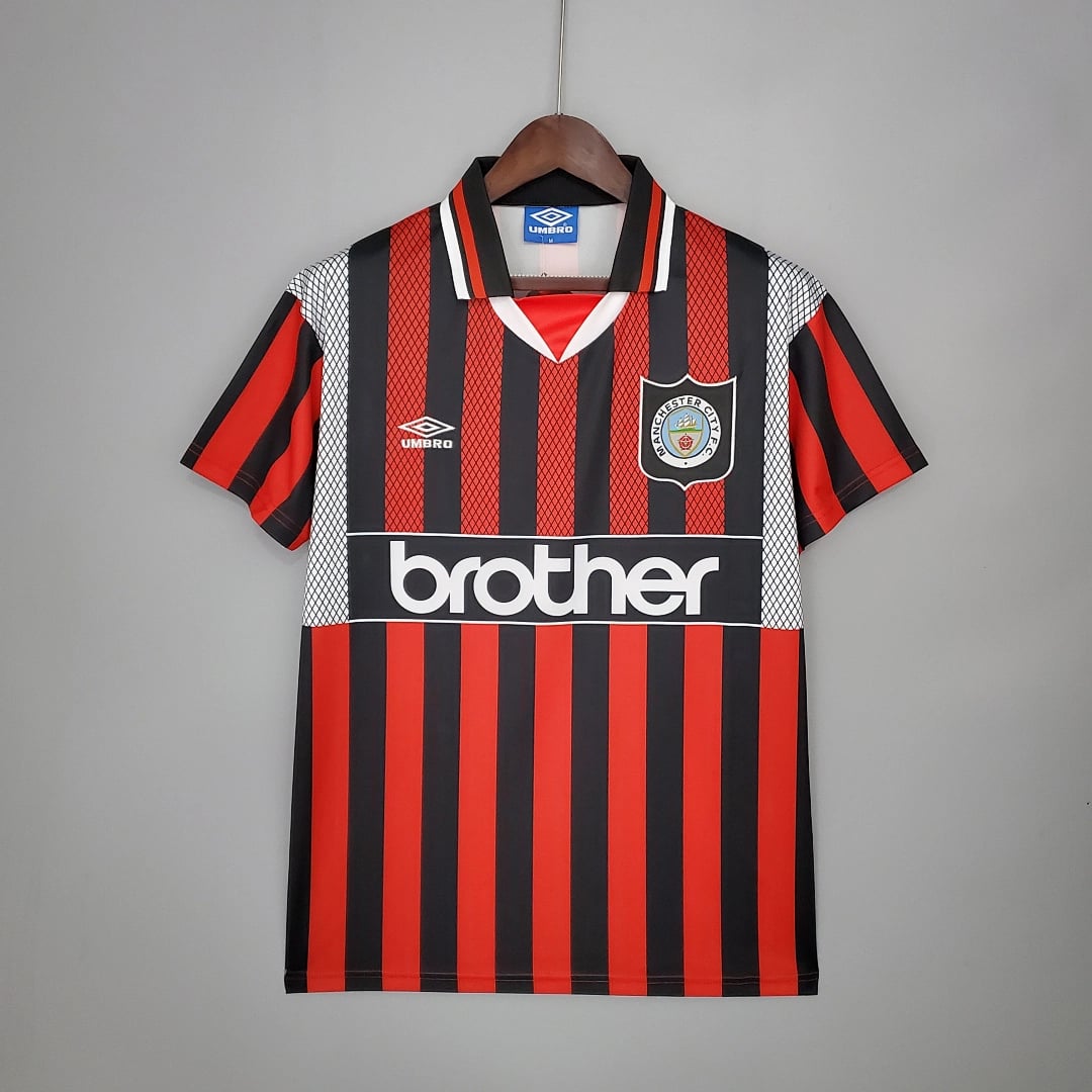 Camisola Alternativa do Manchester City (Retro) - Vista 1