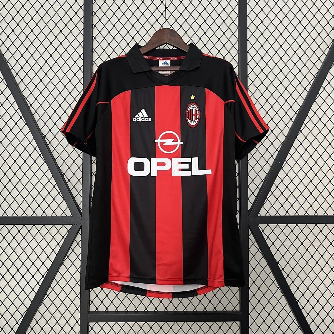 Camisola Principal do AC Milan 2001/2002 (Retro) - Vista 1