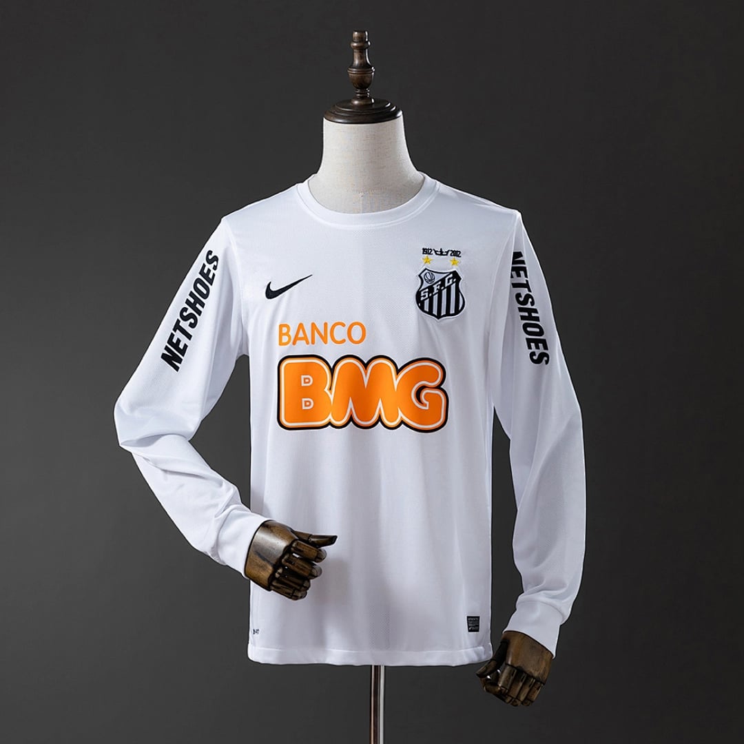 Camisola Principal do Santos FC 2011/2012 (Retro, Manga Longa) - Vista 1