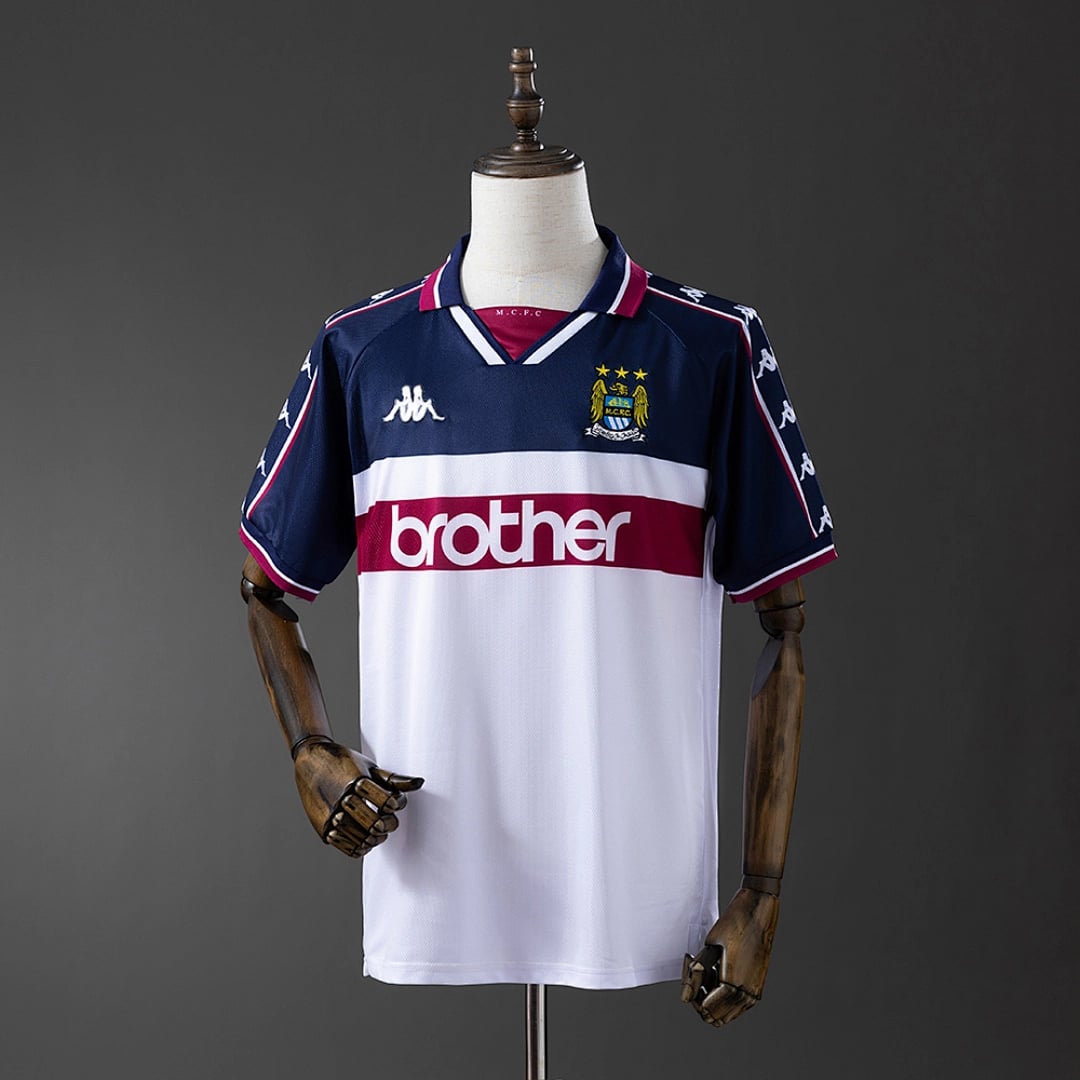 Camisola Alternativa do Manchester City 1997/1998 (Retro) - Vista 1