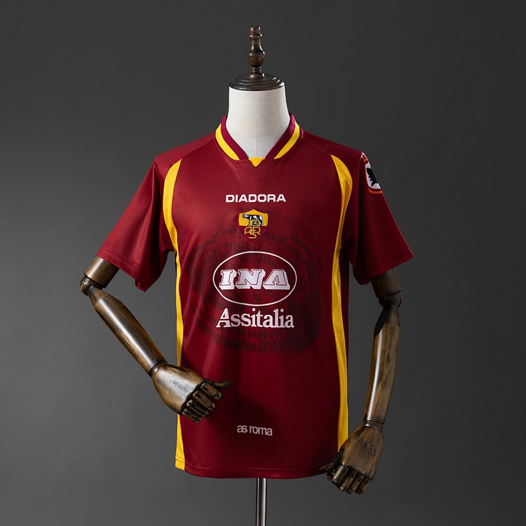 Camisola Principal do AS Roma 1997/1998 (Retro) - Vista 1