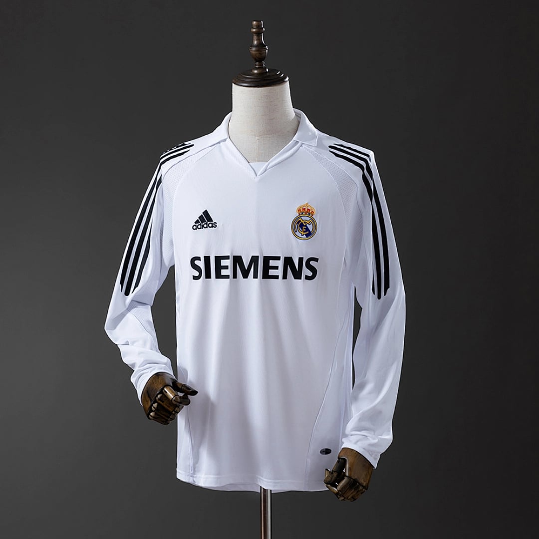 Camisola Principal do Real Madrid 2005/2006 (Retro, Manga Longa) - Vista 1