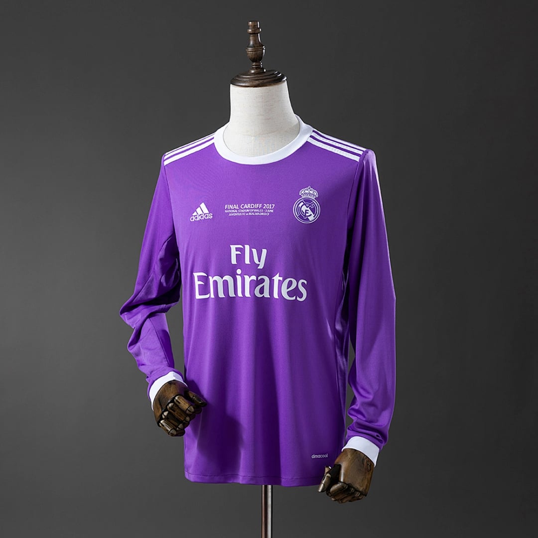 Camisola Alternativa do Real Madrid 2016/2017 (Retro, Manga Longa) - Vista 1