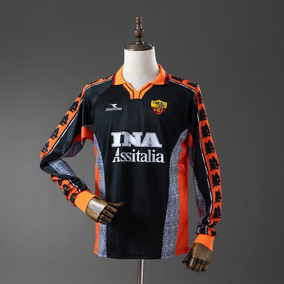 Camisola Terceira do AS Roma 1998/1999 (Retro, Manga Longa) - Vista 1