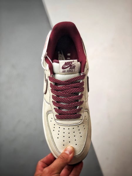 Stussy x Air Force 1 Low Branco e Vinho - Vista 9