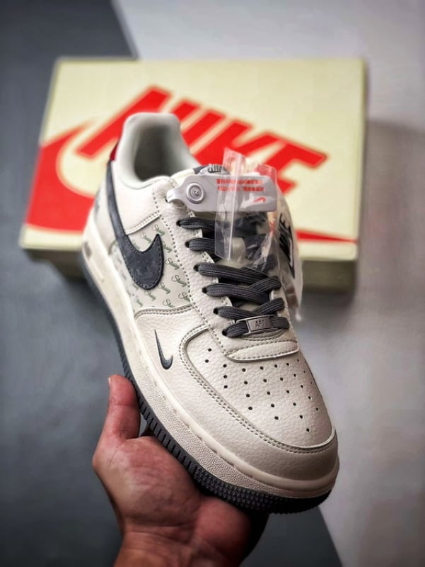 Stussy x Air Force 1 Low Cinza Vermelho