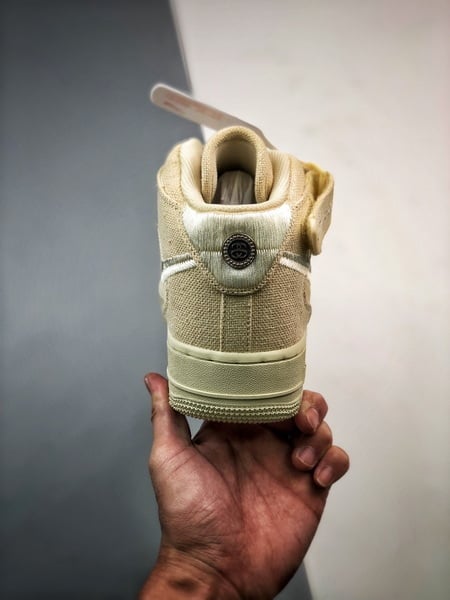 Stussy x Air Force 1 Mid Branco Fresco - Vista 3