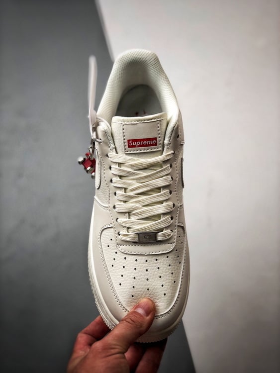 Sup x Air Force 1 Low Creme 3M Reflectivo - Vista 9