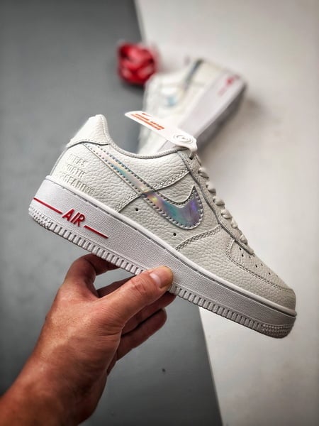TEDxPortland x Air Force 1 Low Branco Laser - Vista 7