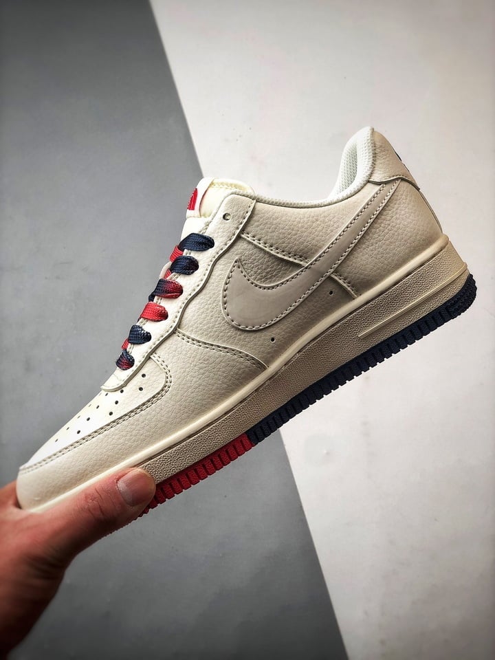 TNF x Nike Air Force 1 Low Azul e Vermelho - Vista 5