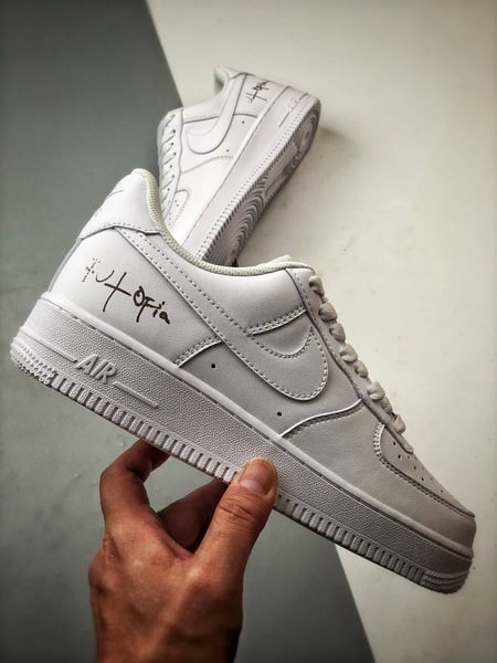 Travis Scott x Air Force 1 Low Branco - Vista 7