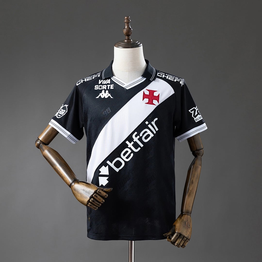 Camisola Principal do Vasco da Gama 2025/2026 Todos Patrocinadores - Vista 1