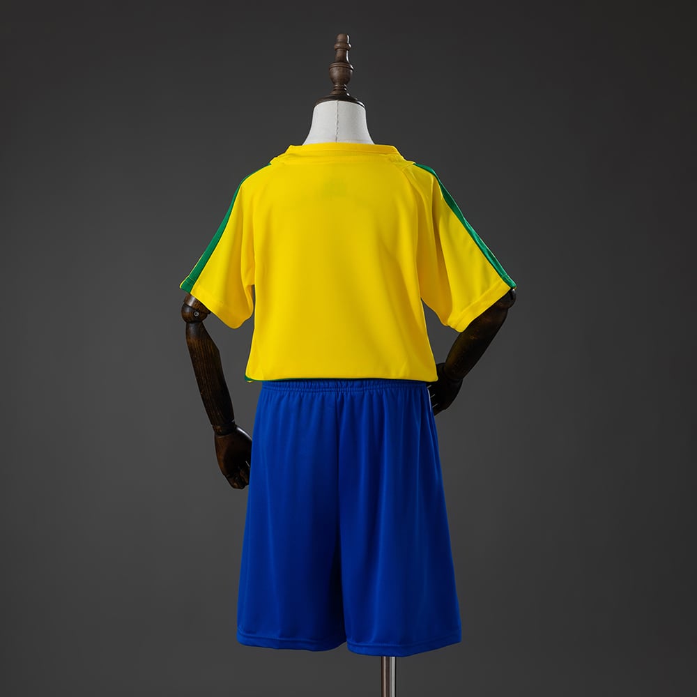 Camisola Principal Retro Brasil 2002 Criança - Vista 2