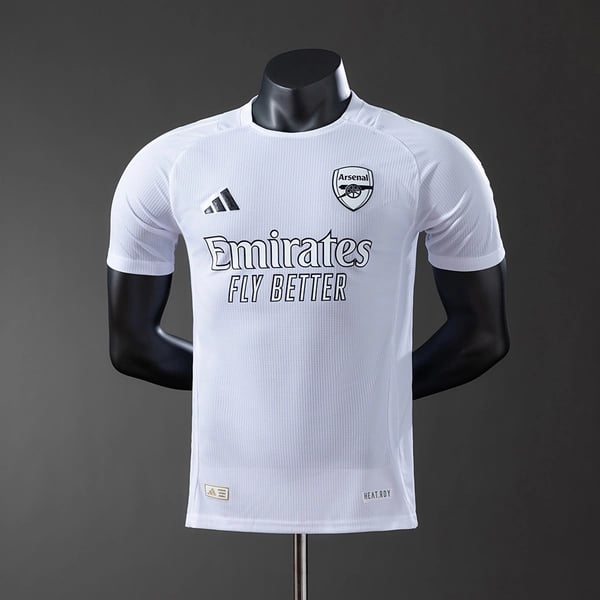 Camisola Arsenal 2025/26 Branca Jogador - Vista 1