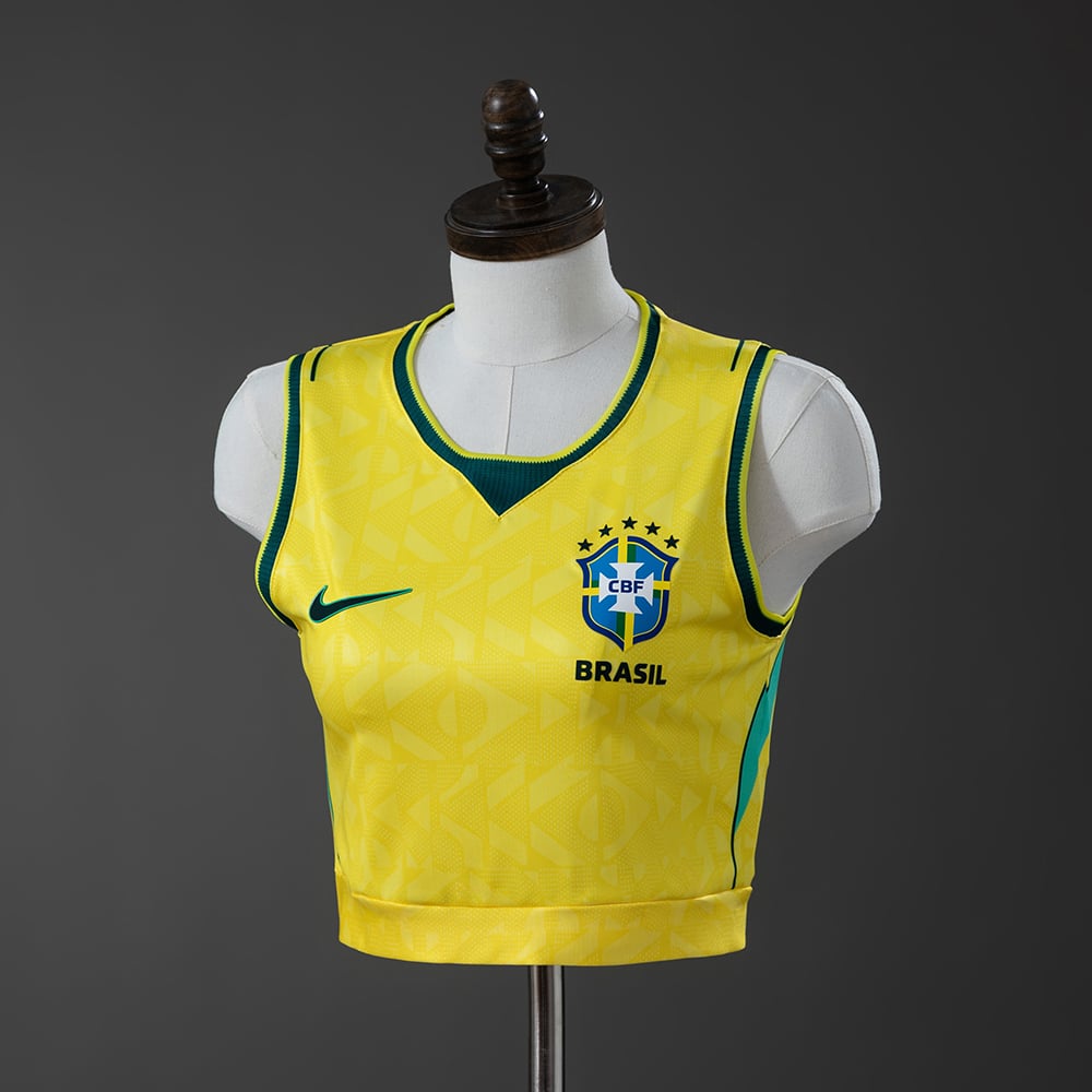 Camisola Principal Brasil Crop Tank Top Feminina 2026 - Vista 1