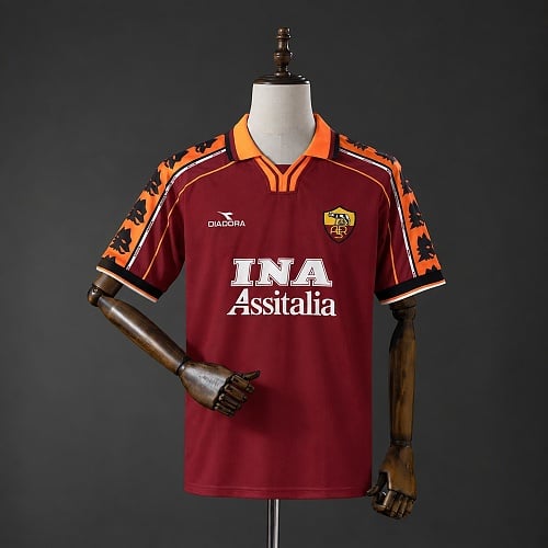 Camisola Retro AS Roma 1998/1999 Principal - Vista 1