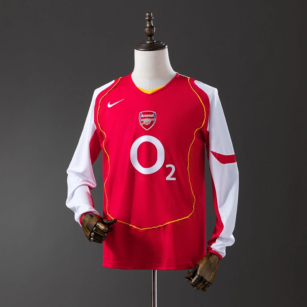 Camisola Arsenal 2004/05 Principal Manga Comprida Retro - Vista 1