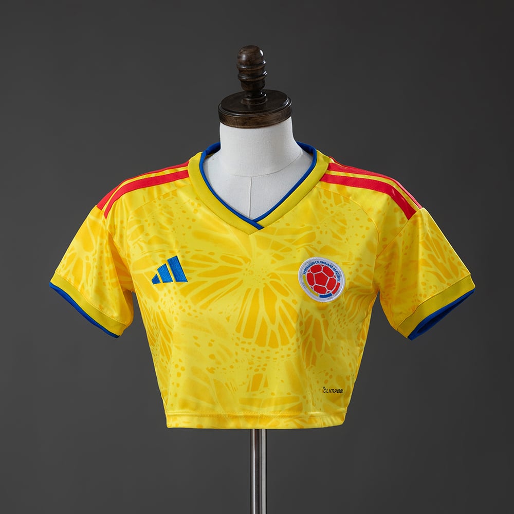 Camisola Principal Colômbia Crop Top Feminina 2026 - Vista 1