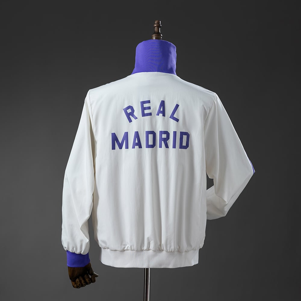 Corta‑Vento Real Madrid x Beckenbauer - Branco Mágico & Roxo - Vista 2
