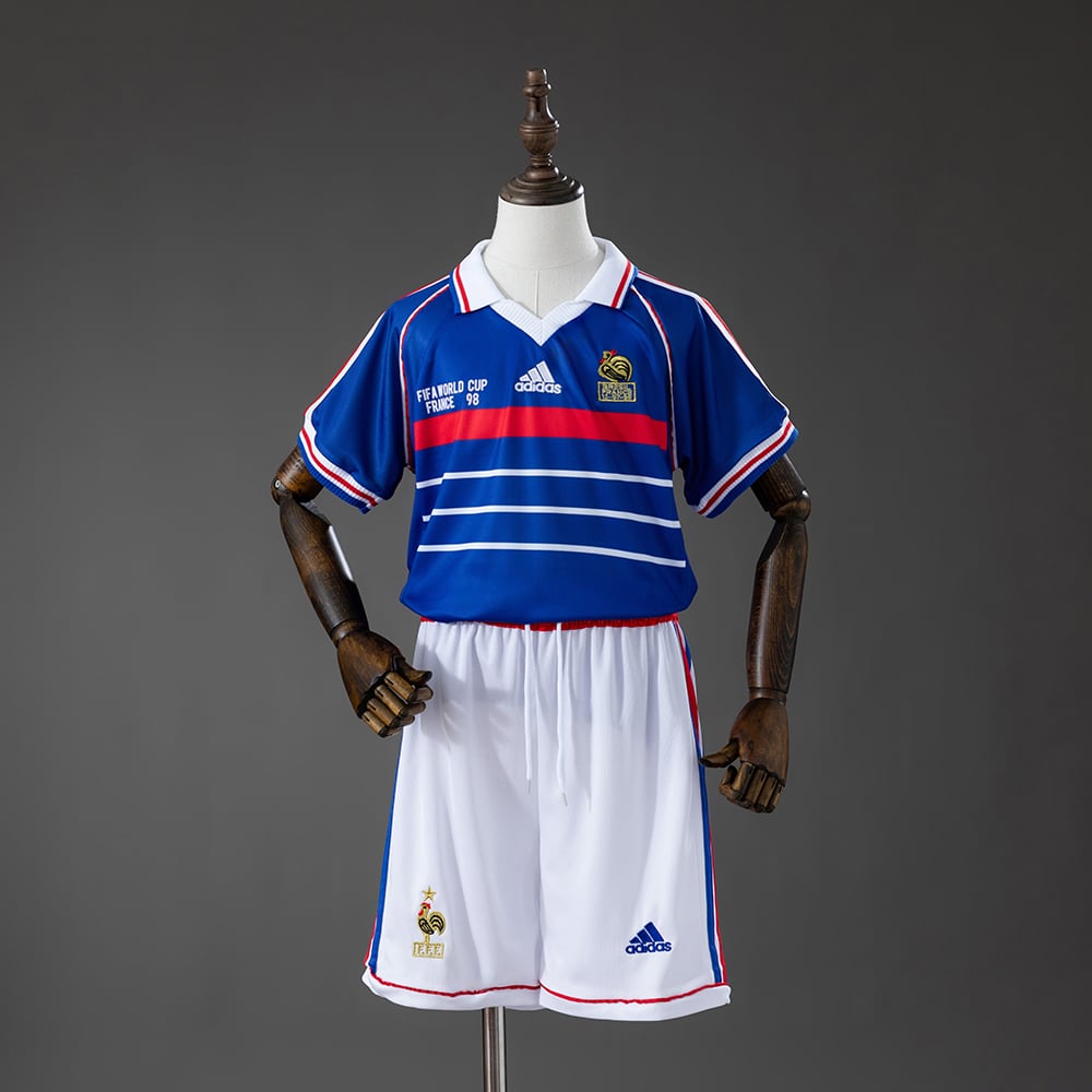 Camisola Principal Retro França 1998 Criança - Vista 1