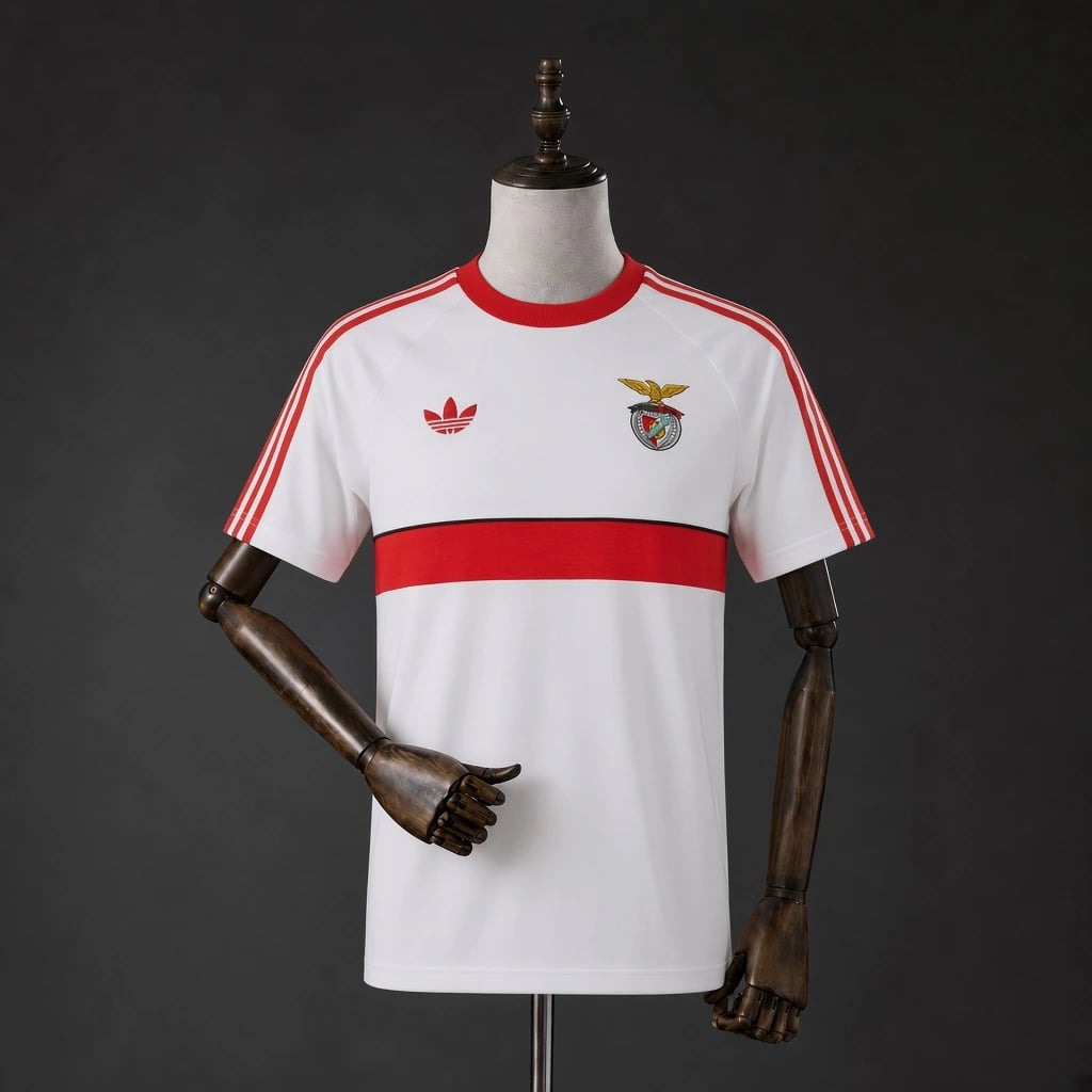 T-Shirt Branca SL Benfica x adidas Originals 2026/2027 - Vista 1