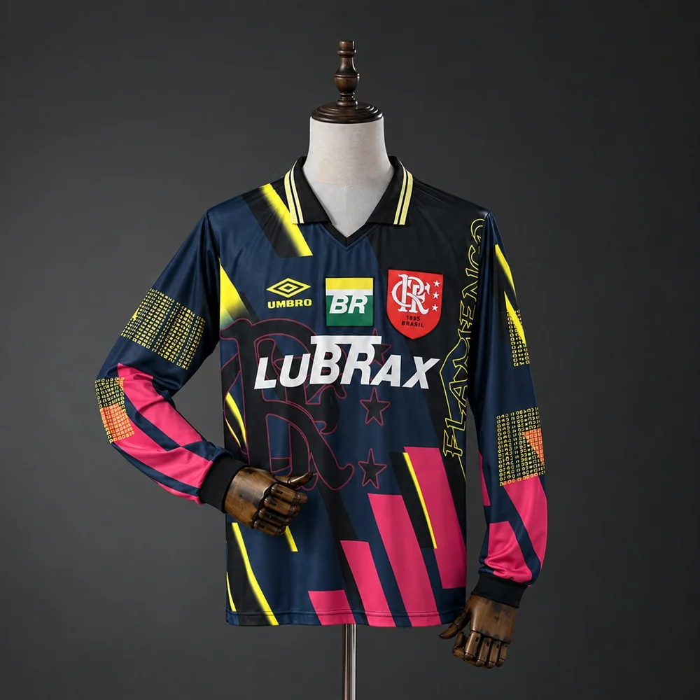 Camisola Guarda-Redes Flamengo 1998 (Manga Comprida, Retro) - Vista 1