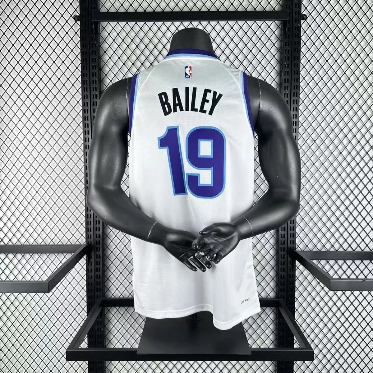 Camisola NBA Utah Jazz Branca 2025/26 - Ace Bailey #19 - Vista 1