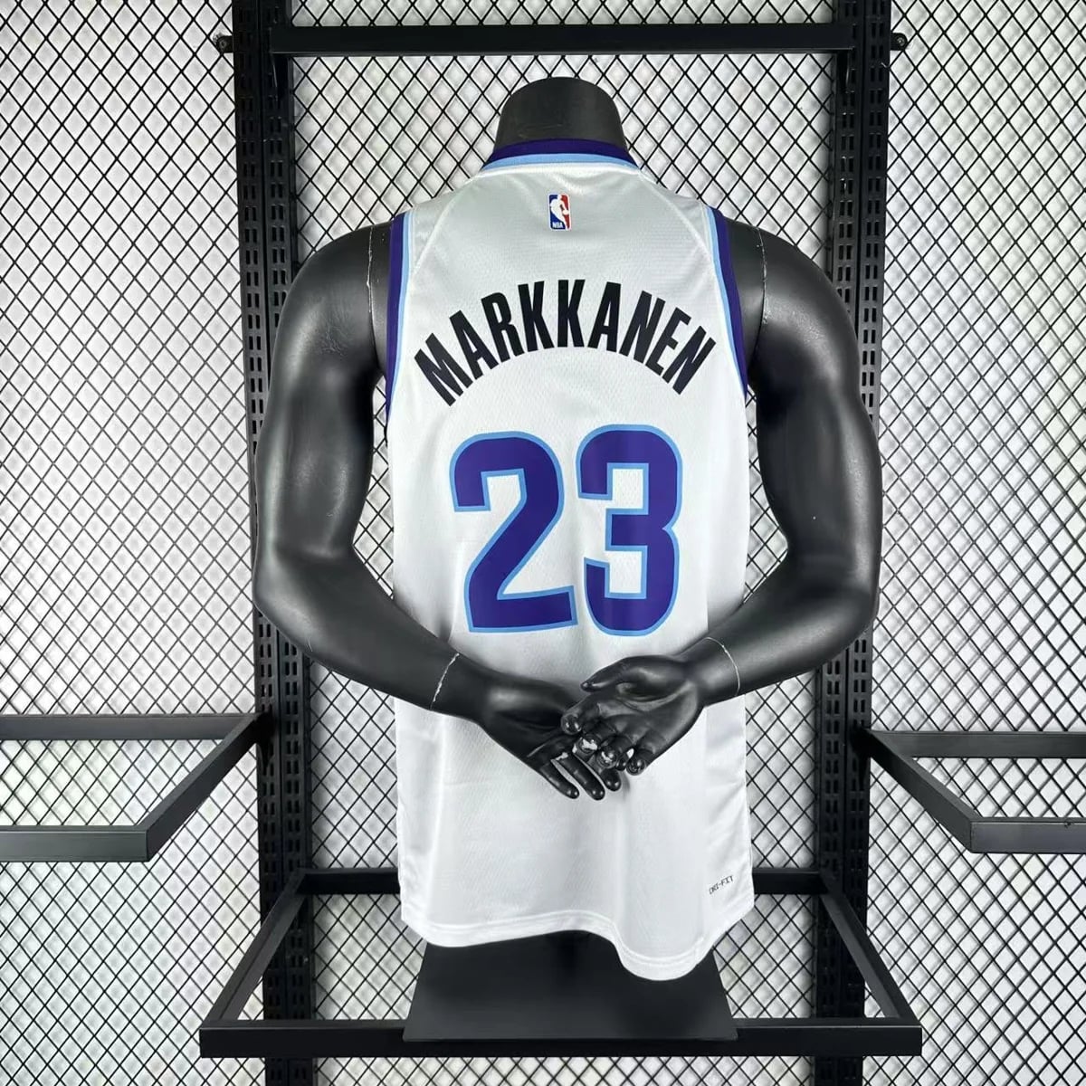 Camisola NBA Utah Jazz Branca 2025/26 - Lauri Markkanen #23 - Vista 1