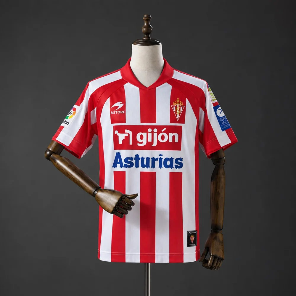 Camisola Principal Sporting Gijon 2008/2009 (Retro) - Vista 1