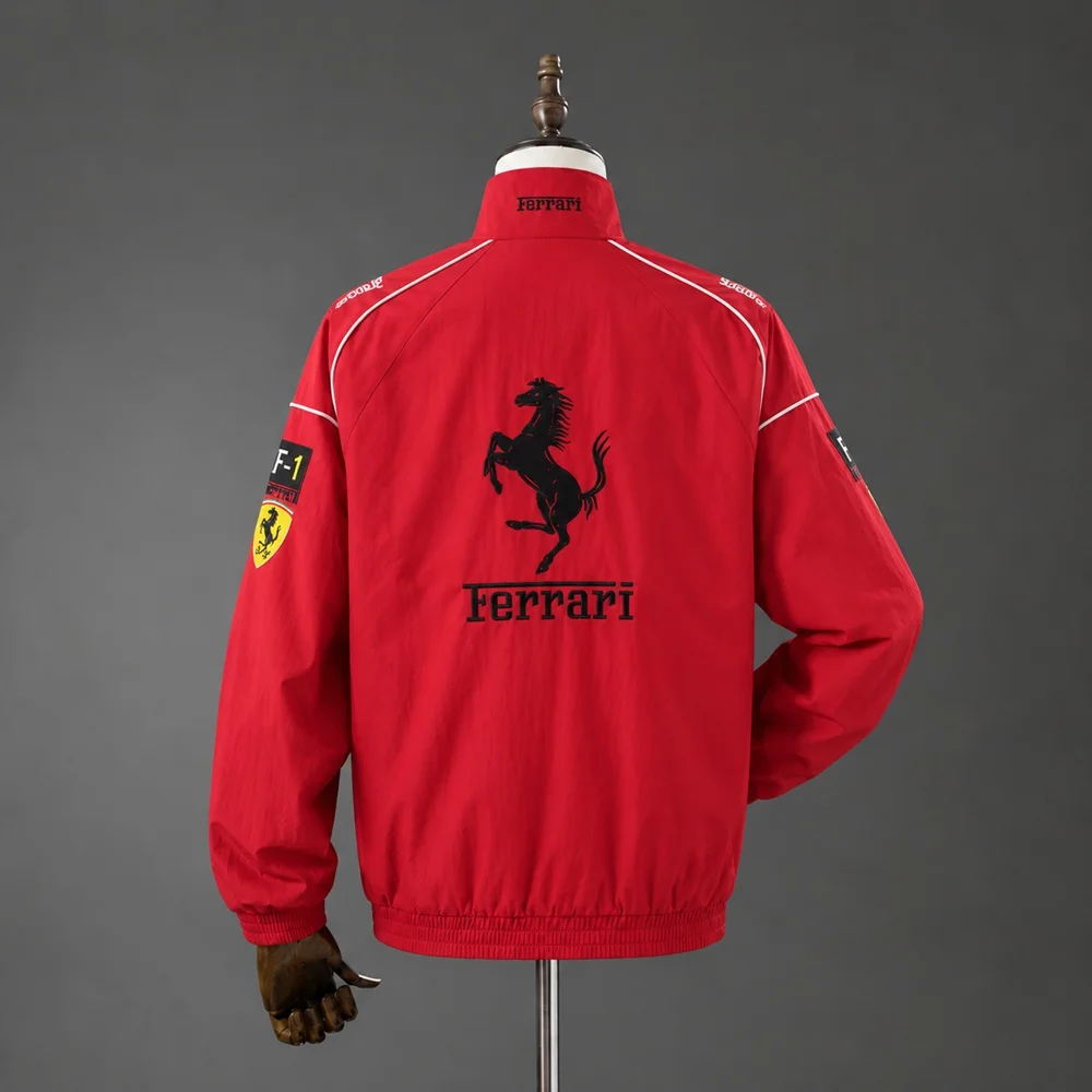 Casaco Ferrari F1 Retro Racing Vermelho - Vista 2