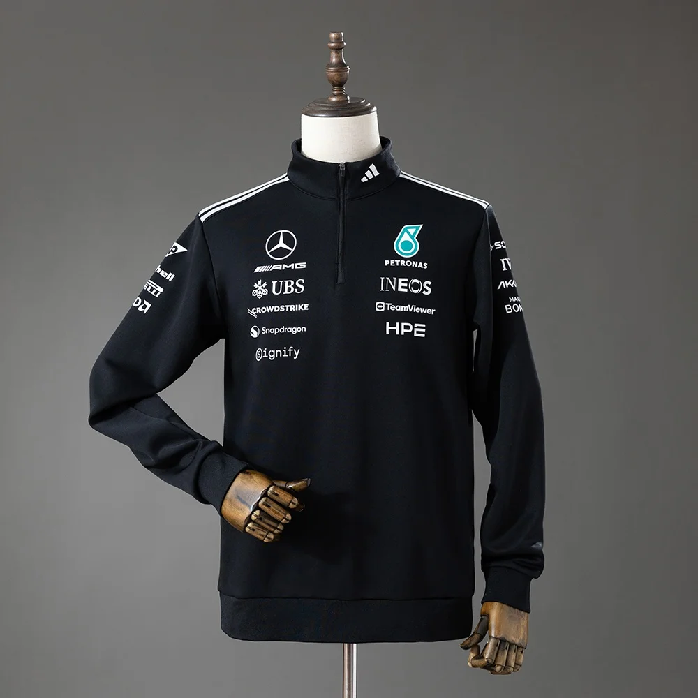 Casaco Meio Fecho Mercedes-AMG F1 Preto 2026 - Vista 1