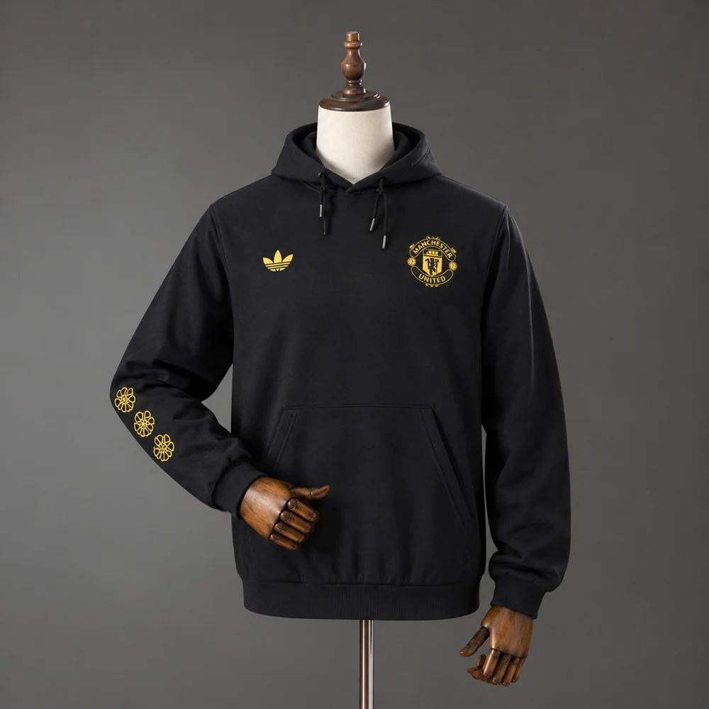 Hoodie Manchester United 2026/2027 Preto - Vista 1