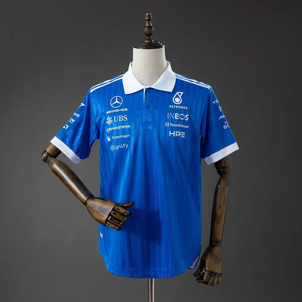 Polo Mercedes-AMG F1 Azul 2026 (Versão Jogador) - Vista 1