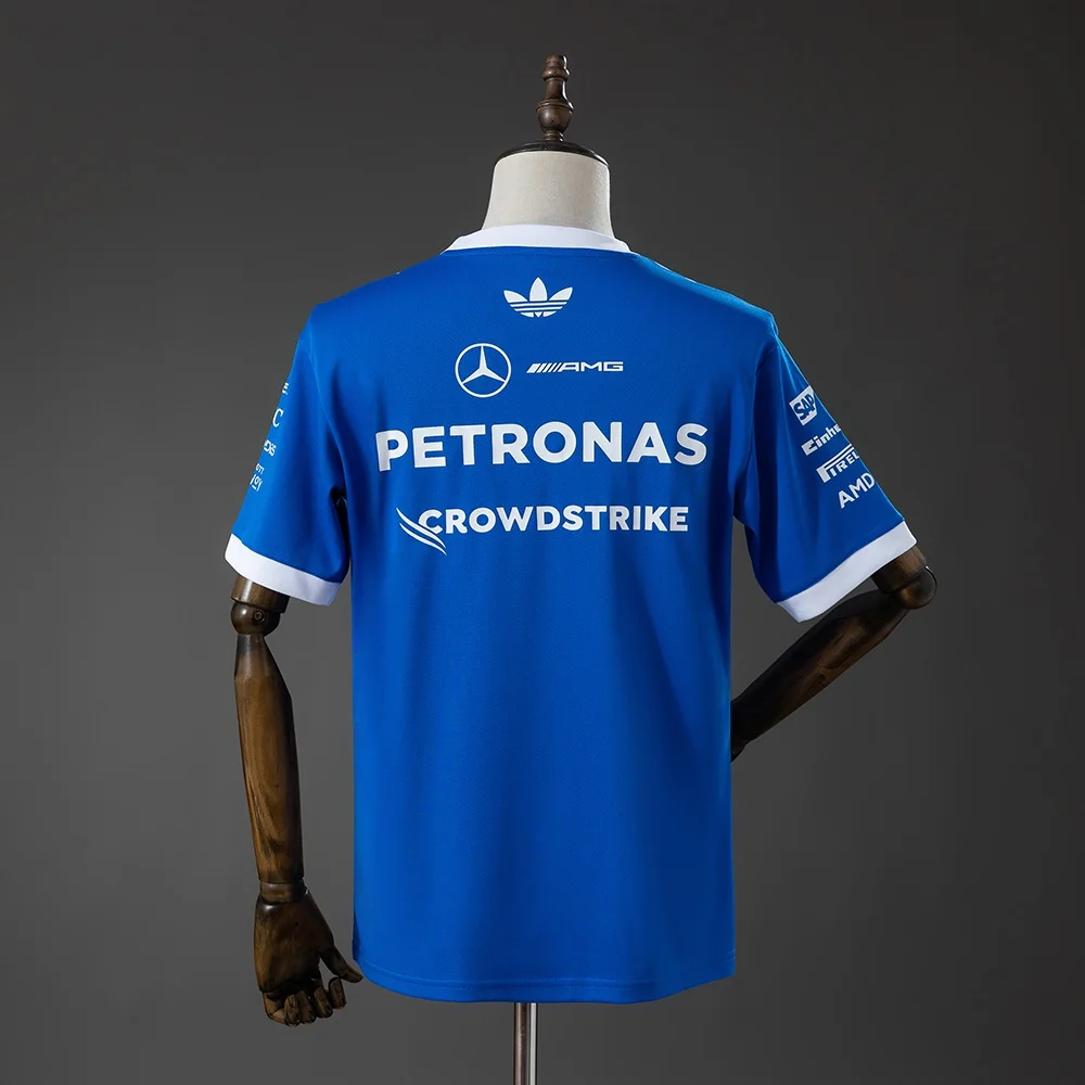 T-Shirt adidas x Mercedes-AMG F1 Blue Wonder - Vista 2