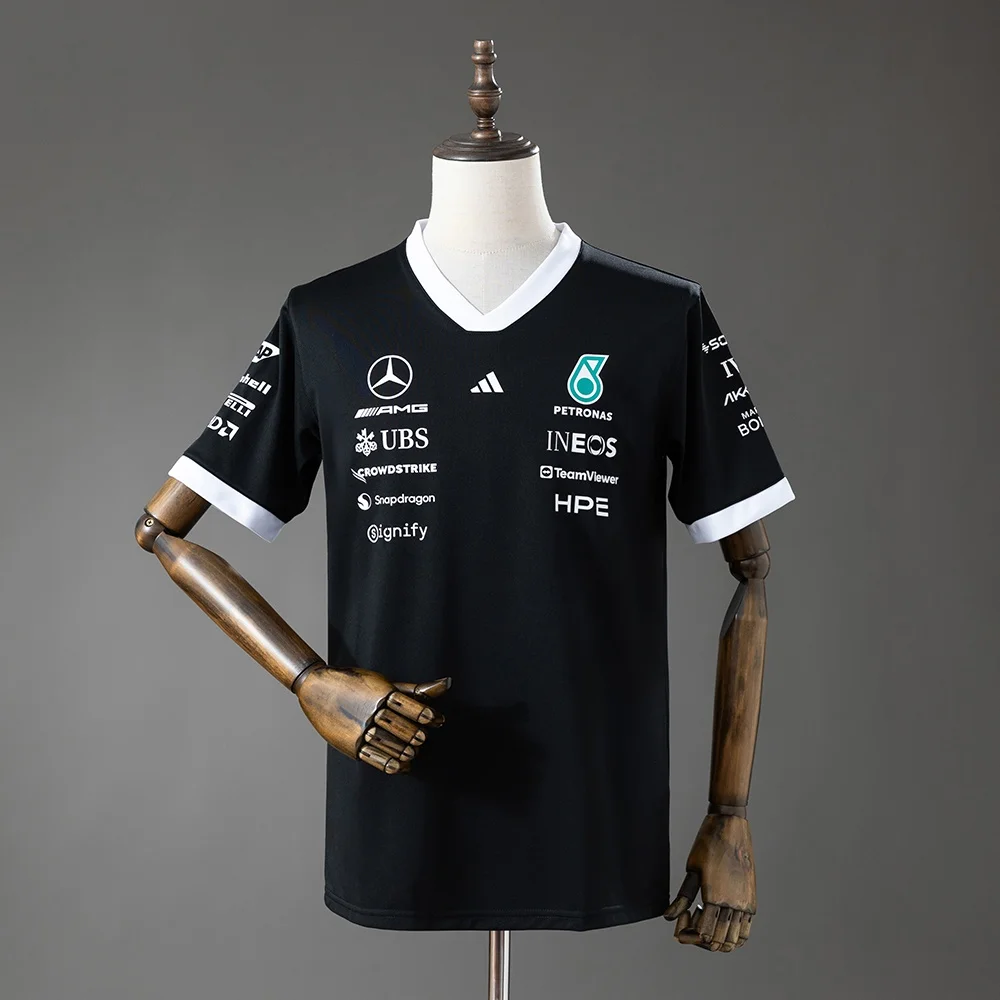 T-Shirt Mercedes-AMG F1 Preto 2026 - Vista 1