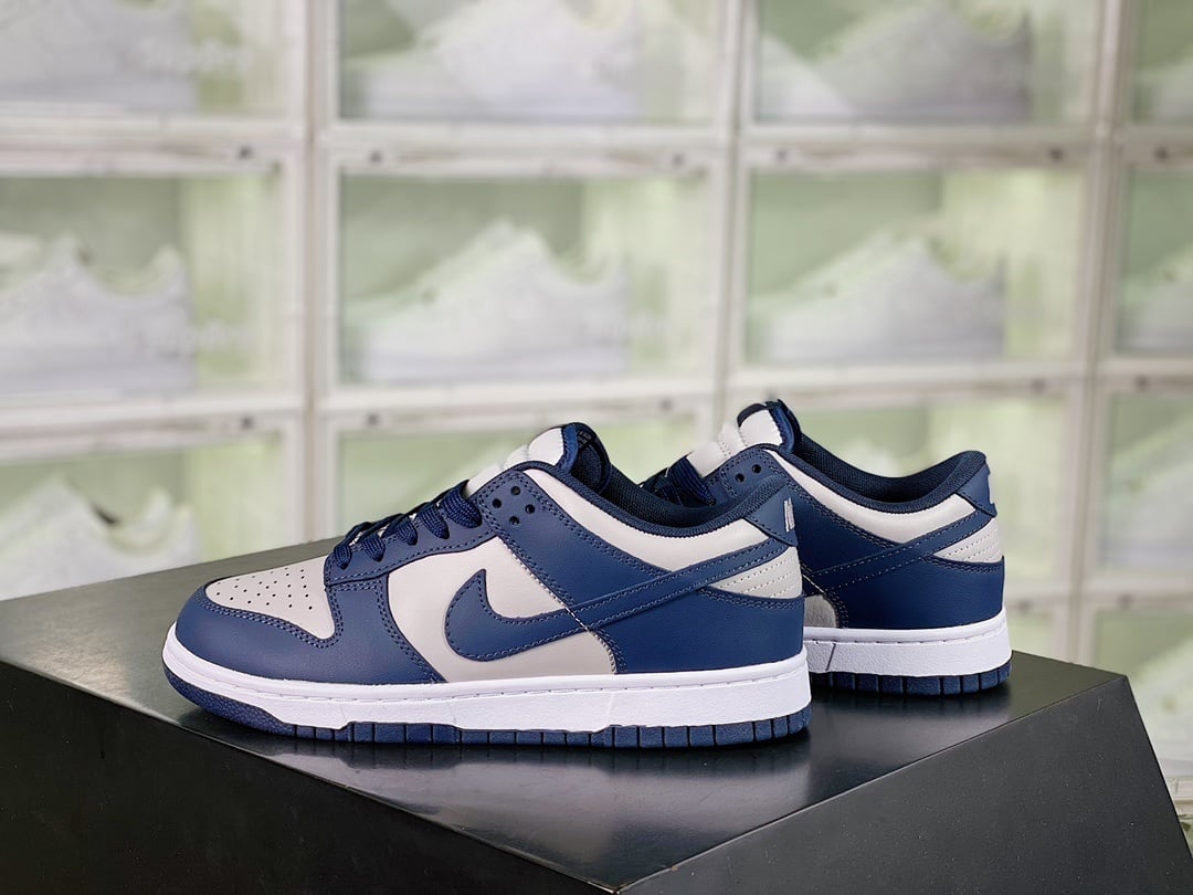 NK Dunk Low Georgetown Cinza e Azul - Vista 2