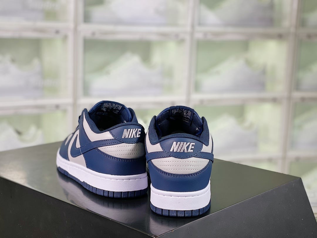 NK Dunk Low Georgetown Cinza e Azul - Vista 3