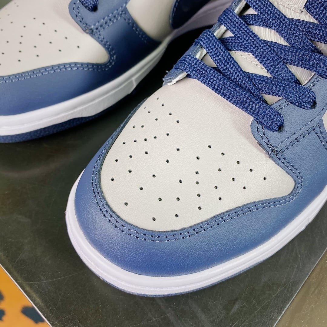 NK Dunk Low Georgetown Cinza e Azul - Vista 5