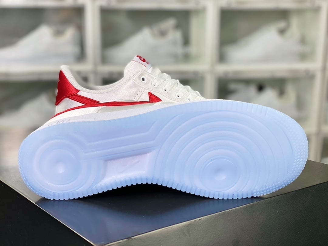 Nike Patchwork Branco com Prata e Vermelho - Vista 5