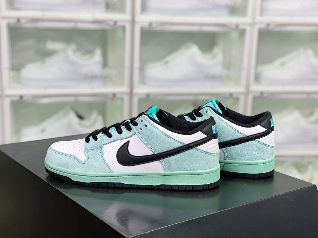 NK Dunk Low Azul Gelo e Menta - Vista 2