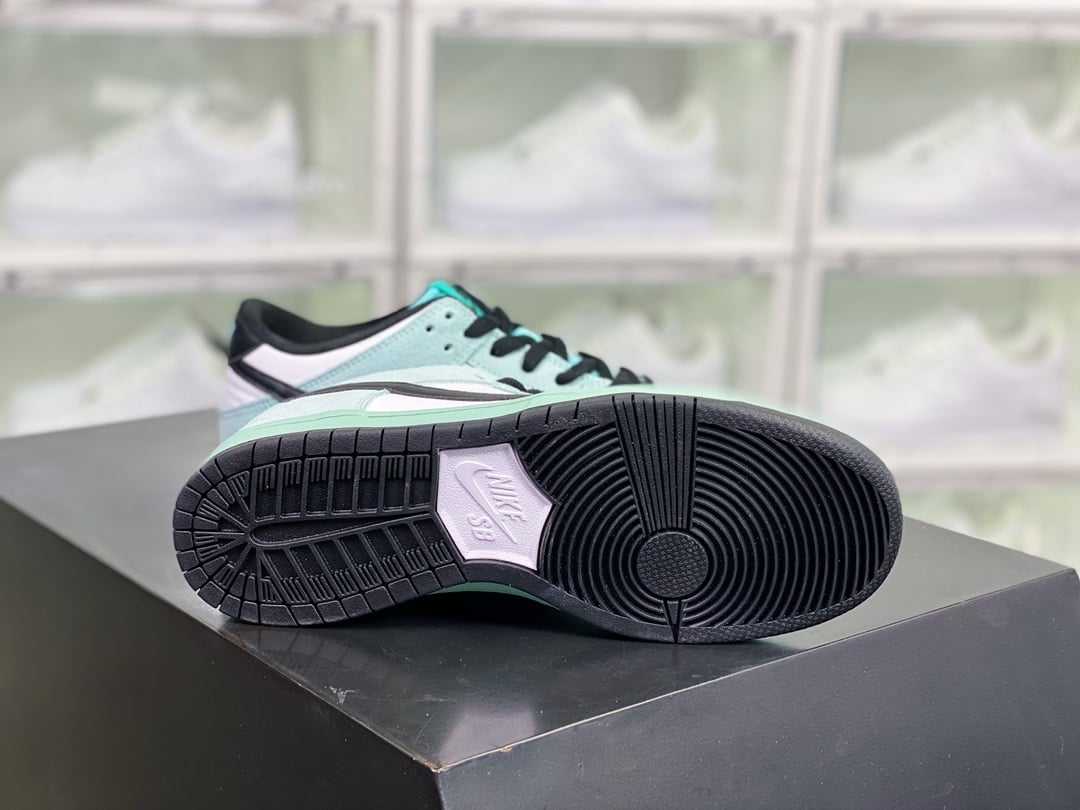 NK Dunk Low Azul Gelo e Menta - Vista 4