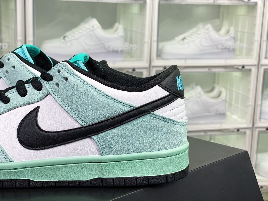 NK Dunk Low Azul Gelo e Menta - Vista 9