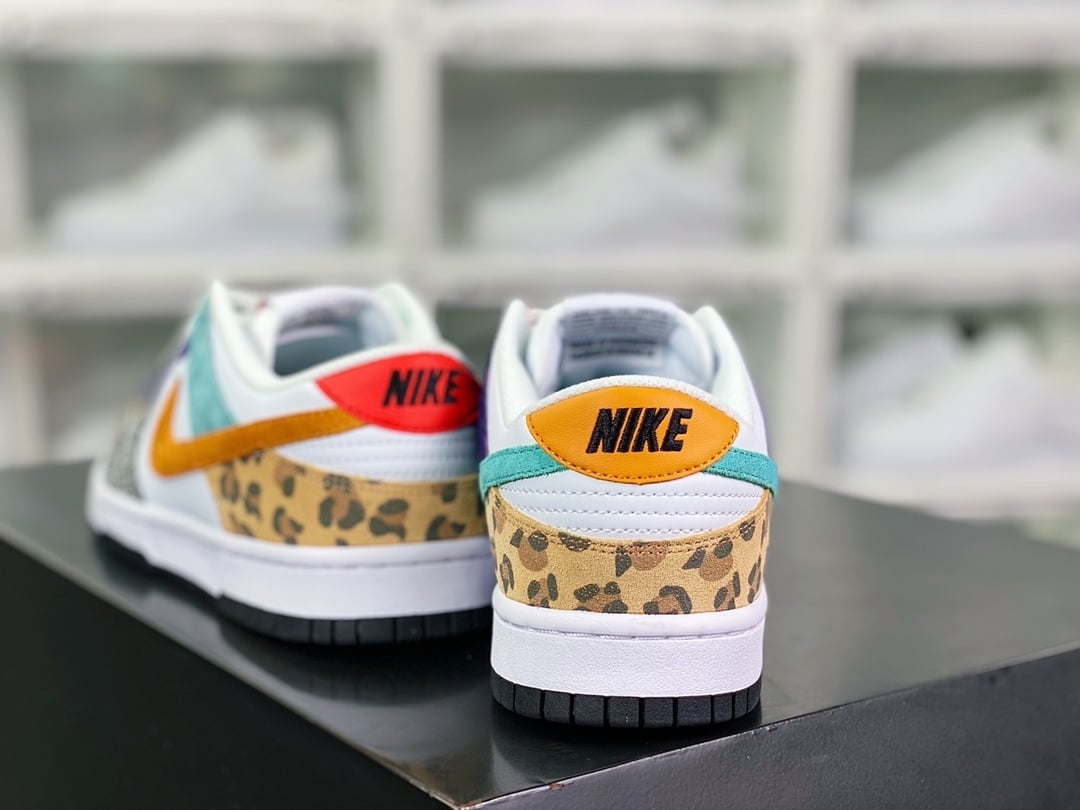 NK Dunk Low Zoo Multicolor Animal Print - Vista 4