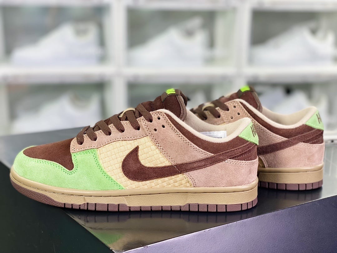 NK Dunk Low Havaí Verde, Marrom e Caqui - Vista 3
