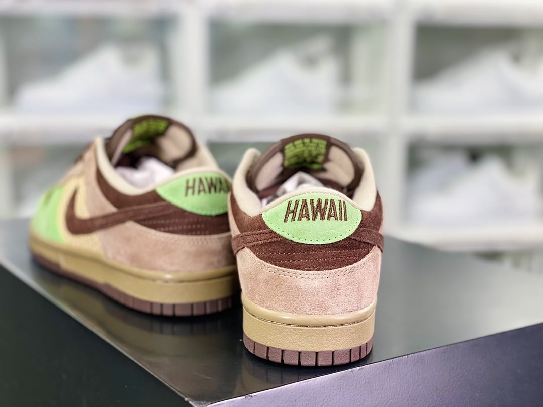 NK Dunk Low Havaí Verde, Marrom e Caqui - Vista 4