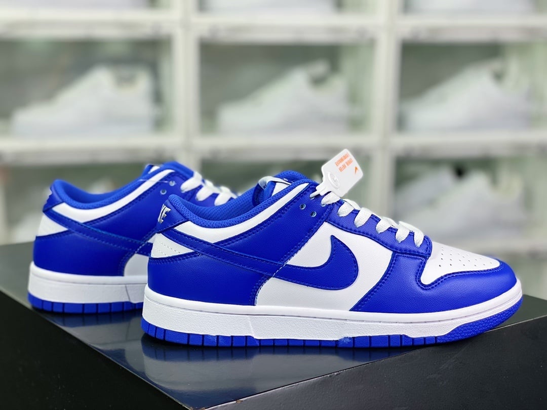 NK Dunk Low Michigan Branco Azul - Vista 2