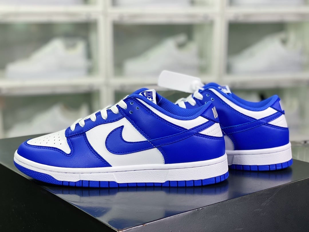 NK Dunk Low Michigan Branco Azul - Vista 3