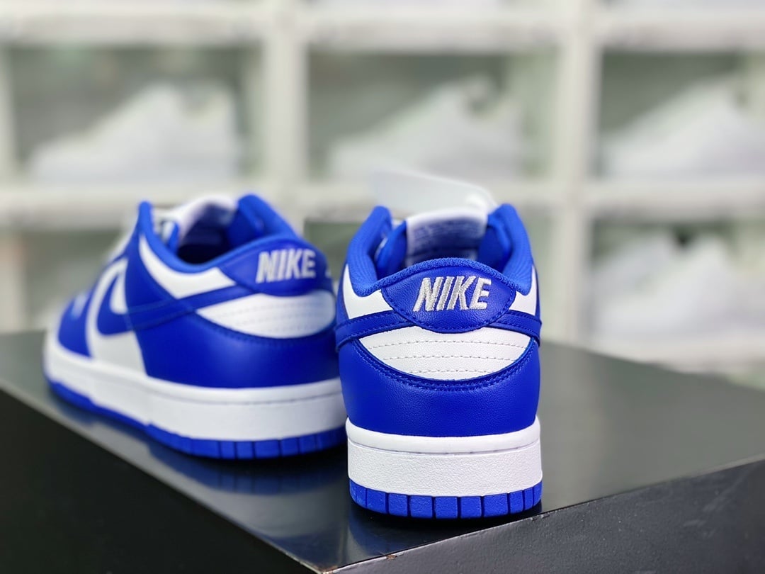 NK Dunk Low Michigan Branco Azul - Vista 4